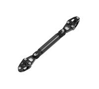 Morsetti Di Riser Barra Bilanciamento Universale Per Moto 7/8 "22mm Lunghezza Barra Trasversale Regolabile Leva Estensione Staffa Manubrio Motociclo(Black)