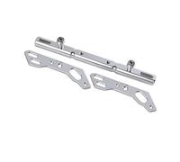 Morsetti Di Riser Barra Di Estensione Sedile Dello Specchio Del Motociclo Barra Equilibrio Leva Barra Trasversale Di Equilibrio Manubrio Della Moto Portatile(White)