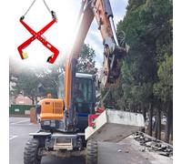 Morsetti di sollevamento regolabili in acciaio per lastre e blocchi pesanti, strumento di sollevamento verticale a forbice per lavori di costruzione e appalti