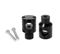 Morsetti fissaggio manubrio Kit di staffa di supporto per manubrio da 22 mm e 25 mm per motociclette, per manubri da 1'' 7/8" universali per Harley e Honda(Black 25mm)