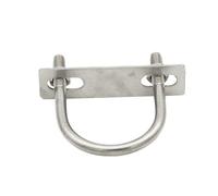 Morsetti for tubi con clip a U tonda in acciaio inox 304 M6/M8/M10/M12, con dadi, 2 pezzi(M12X60MM)