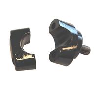 Morsetti manubrio FS1 neri sopra e sotto 2 pezzi