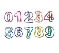 Morsetti matematici per l'educazione precoce Mollette in metallo a prova di bambino con bordi morbidi per l'apprendimento prescolare e la scuola. Graffette di carta durevoli in metallo