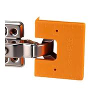 Morsetti Montaggio Cerniere Porta - Dima Foratura Magnetica Installazione, Strumento Precisione ABS Interni Bagno | Fai Te Garage Accessorio 6.5cm Guida Ferramenta Utile Fisso