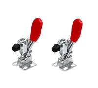 Morsetti orizzontali Capacità di tenuta di 2 pezzi Set di morsetti a ginocchiera push pull GH-201 Utensile manuale con morsetti a sgancio rapido con clip orizzontale