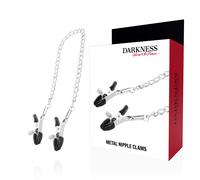 DARKNESS™ - Morsetti per capezzoli in metallo regolabili