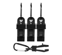 Morsetti per carichi pesanti per teloni, clip per tessuti ombreggianti per carichi pesanti - Morsetti per tettoia Clip per telone - 4 pezzi di fissaggio per teloni con ganci, clip per tende da sole, m