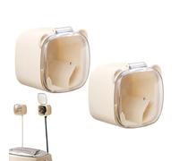 Morsetti per cavi a parete, supporto per cavi autoadesivo, copertura trasparente antipolvere con facile installazione adesiva, ufficio, camera da , cucina, bagno, hotel, casa, scuola, scrittura