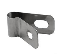 Morsetti per cavi agricoli per pali in legno e vinile (materiale alluminio | Protegge gli animali da giardino, ferma per tentativi di fuga, materiale gratuito, adatto per tutti i recinti per animali