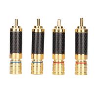 Morsetti per diffusori HiFi, conduttori in rame puro placcato oro, design con bloccaggio a vite, connessioni di alta qualità, isolamento elettrico,