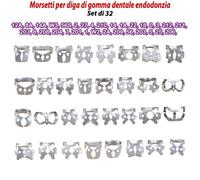 Morsetti per diga di gomma dentale strumenti endodontici restauro brinker 32pz