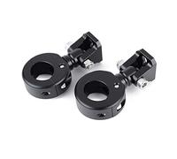 Morsetti per Fari Moto Staffe Kit di Montaggio per Morsetto per Tubi Faretti Supporto per Morsetto per Montaggio Fendinebbia Copertura Protezione Faro Motociclo (Colore : 1)