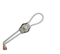 Morsetti Per Fune 10/20 pezzi Simplex Post Bolt Clip 2/3/4/5/6/8/10mm 304 Morsetti for cavi in acciaio inossidabile a doppia presa(Single Clip M2 20pcs)