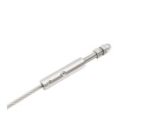 Morsetti Per Fune 10 Pezzi Morsetto A Vite A Mano 3/16 Cavo Metallico 5 Mm Perno Filettato Raccordo Terminale Di Tensione Senza Testa Esagonale For Montante Del Ponte Della Scala Con Utensile Fisso