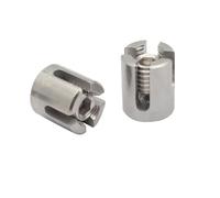 Morsetti Per Fune 10 Pz M3/M4/M5/M6 90 Gradi Angoli In Acciaio Inox 316 Filo di Fune Traliccio Sistemi Parete Verde Croce Clip Corda Morsetto(M3x10mm)
