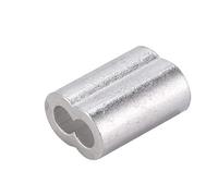 Morsetti Per Fune 100 PZ M1 .2 .5 M2 M3 M4 Furrules In Alluminio Manicotto di Piegatura Doppio-foro 8 Forma Ovale Clip Fune Filo Morsetto(M1.5)