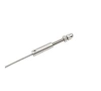 Morsetti Per Fune 12 Pezzi Cavo Ringhiera 1/8" Metallico 3mm Perno Filettato Tensione Terminale Di Raccordo A Leva Ancoraggio For Palo Della Scala In Legno