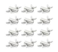 Morsetti Per Fune 12 Pz 304 Corda In Acciaio Inox Blocco Manuale Cattura Elementi Di Fissaggio Fibbia A Farfalla For Doppio Filo Clip 1.5/2/3/4/5/6mm(For 1.5mm wire)