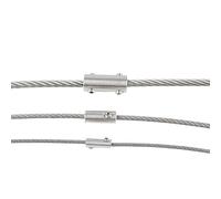 Morsetti Per Fune 3 Pcs 304 In Acciaio Inox A Vite Morsetto Fit Insieme Filo di Corda Clip Con Esagonale Grano Vite Bulloni Fibbia for 2 3 4 5 6 8 10mm Morsetti Per I Cavi ( Size : For 4mm wire )