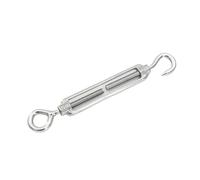 Morsetti Per Fune Tenditore a gancio e occhiello in acciaio inossidabile 304 M4/M5/M6 regolabile for funi metalliche(M6,6pcs)