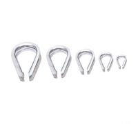 Morsetti per funi resistenti in acciaio inossidabile 304, confezione da 30 clip M2 per sartiame e SecuFor per funi metalliche ad anello (m2)