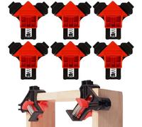 Morsetti per Giunzioni,6pcs Morsetti Angolari,Morsetto Angolo Retto,per Costruire Scatole di Legno,Cornici,Cassette Della Posta,Cassettiere,Armadi