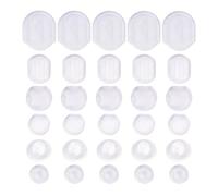 Morsetti per le orecchie contro lo scivolamento per la pelle sensibile, senza piercing orecchini con cuscinetti in gel, tenuta sicura, cuscinetti auricolari in silicone