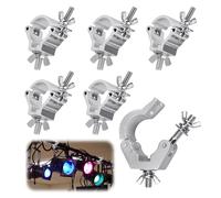 Morsetti per Luci Scena 48-51mm,Dancepandas 6 Pezzi Morsetto per Traliccio Luci Montaggio in Alluminio Truss Clamp Ganci Tralicci Luci Uso per Altoparlanti o Accessori di illuminazione