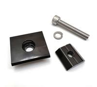 Morsetti per pannelli solari in lega di alluminio, morsetti terminali e centrali regolabili per moduli da 30 mm/35 mm, confezione da 4/10 (4 morsetti medi da 30 mm)