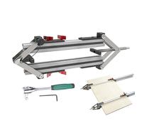 Morsetti per piastre, set di morsetti a pressione a 4 vie, strumento di fissaggio a pressione regolabile, morsetto in acciaio, morsetti per taglieri per lavoratori del legno che producono tavoli