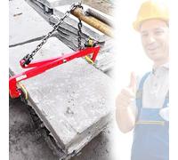 Morsetti per sollevamento pietre, resistenti e regolabili, per movimentazione di blocchi di cemento, morsetti di sollevamento verticali in granito, regolabili (monocolore, XXL (1125 kg)