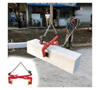 Morsetti per sollevamento pietre, resistenti, regolabili, per movimentazione di blocchi di cemento, strumento a forbice per rocce pesanti, acciaio, Mar(apertura: 42-97 cm/16,5-38,2 pollici