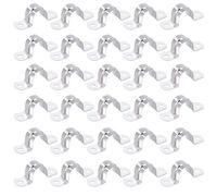 Morsetti per Tubi 20mm Morsetto per Tubi a U in Acciaio Inossidabile 304 Fascette Stringitubo per Tubo dell'acqua Tubo del Gas 30 Pezzi