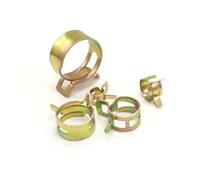 Morsetti per tubi a molla in acciaio al manganese, 5/10/30 pezzi da 5-25 mm zincati elastici per fissaggio tubi dell'acqua dell'olio combustibile (ID 8 mm x 30 pezzi)
