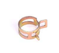 Morsetti per tubi flessibili a molla in acciaio al manganese, 65 MN, 10 morsetti con fibbia elastica zincata da 4-22 mm per tubi dell'acqua, chiusura per tubo carburante e olio (14 mm, 10 pezzi)