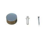 Morsetti Per Vetro 4 pezzi di spessore 3-5 mm for specchi con supporto a parete, senza cornice, for, morsetti for vetro, clip for da bagno(Round (4PCS))