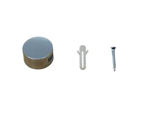 Morsetti Per Vetro 4 pezzi di spessore 3-5 mm for specchi con supporto a parete, senza cornice, for, morsetti for vetro, clip for da bagno(Round (4PCS))