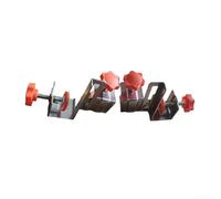 Morsetti regolabili per cassetti per la lavorazione del legno, strumento di fissaggio per pannelli in acciaio inox con sistema di margine adattivo, adatto per tavole spesse 10-30 mm