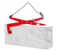 Morsetti regolabili per sollevamento pietre, resistenti - Morsetto verticale in lega di acciaio per sollevare, movimentare e trasportare - strumento a forbice per collegamento a catena (41,9 - 97 cm)