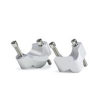 Morsetti rialzo manubrio Compatibile Con Ducati Per Multistrada V4 Pikes Peak 2021-2025 Adattatore Prolunga Clip Manubrio Riser Moto Aumenta L Per Altezza Di 25 Mm(Silver)