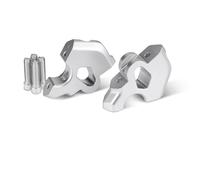 Morsetti rialzo manubrio Compatibile Con Per R1300GS 2023 Riser Manubrio Moto Rimorchio Adattatore Estensione Clip Manubrio Supporto Morsetto Riser Manubrio Moto(Silver)