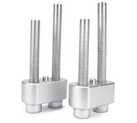 Morsetti rialzo manubrio Compatibile Con Triumph Per Tiger Per Explorer 1200 XC 2012-2015 XCx XCa 2015-2017 XR XRx XRt 2015-2017 Kit Morsetto Staffa Riser Manubrio Moto(Silver)