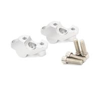 Morsetti rialzo manubrio Per CB400X 2021 Moto Accessori Riser Manubrio Staffa Manubrio Adattatore Di Estensione Clip Manubrio Aumenta L'altezza Di 24 Millimetri(Silver)