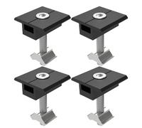 Morsetti terminali for pannelli solari, set di staffe in lega di alluminio for telaio da 30-35 mm, compatibili con applicazioni di illuminazione stradale e marine(4Pcs Medium clamp)