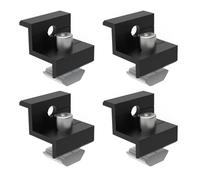 Morsetti terminali for pannelli solari, set di staffe in lega di alluminio for telaio da 30-35 mm, compatibili con applicazioni di illuminazione stradale e marine(4Pcs End clamp)