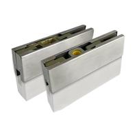 Morsetti universali in acciaio inox per vetro senza cornice, design ispessito per una maggiore durata, ideali per applicazioni domestiche e alberghiere