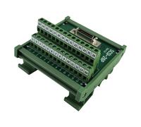 Morsettiera 26 pin verde PA66 SCSI-26P-CN-F per montaggio su guida DIN