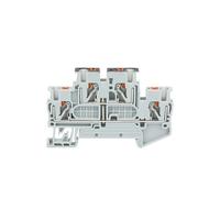 Morsettiera a doppio livello PTTB 2.5-PV, montaggio su guida DIN, connettore plug-in 2,5 mm², 10 pezzi(PTTB2.5-PV GRAY)