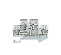 Morsettiera a doppio livello STTB 2,5-PV 2,5 mm², connettore a molla per guida DIN, 5 pezzi(STTB2.5-PV Grey,10 pezzi)
