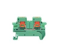 Morsettiera a ingresso laterale PTV2.5, connettore plug-in, montaggio su guida DIN, cablaggio 2,5 mm², 10 pezzi(PTV2.5-Green)